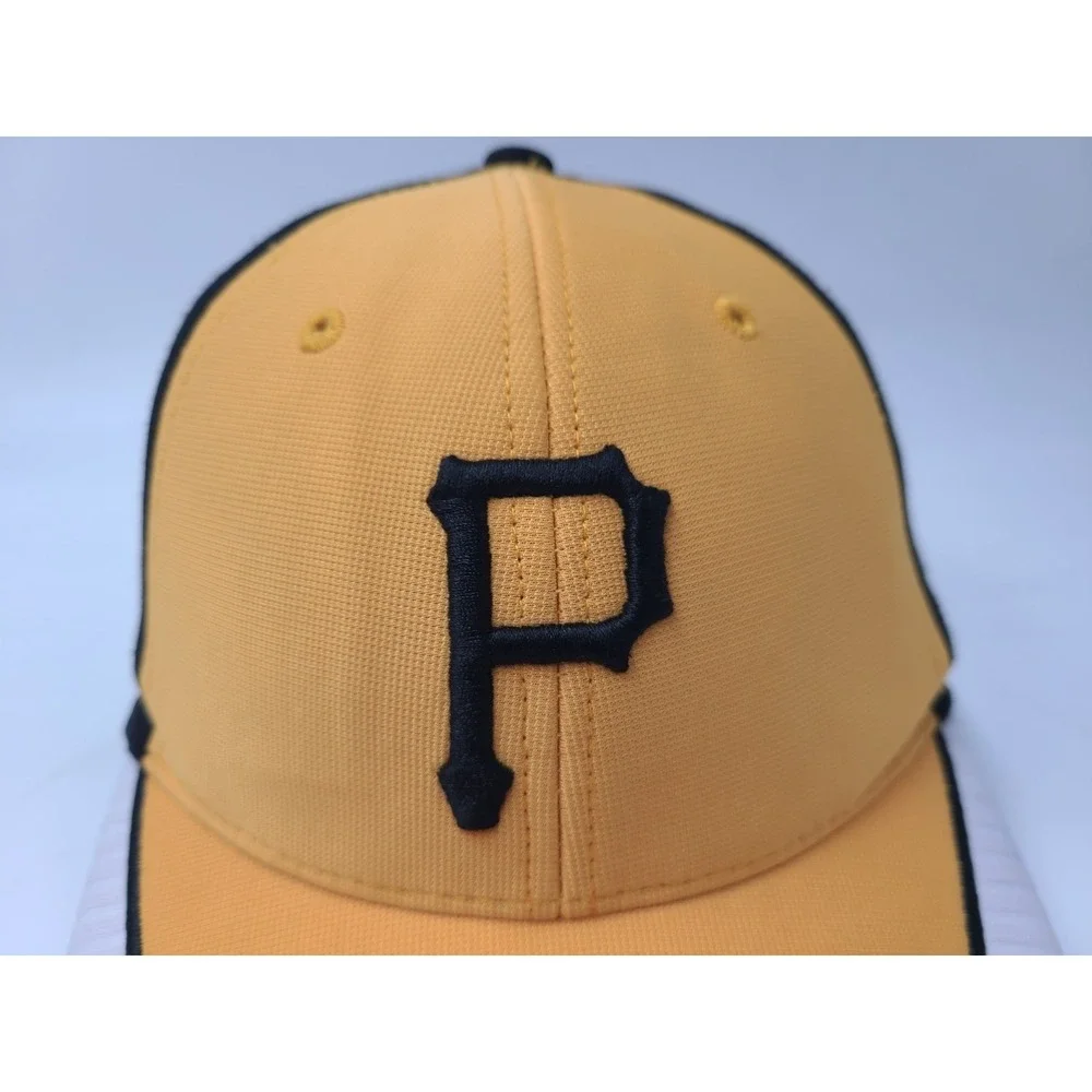 Youth Pittsburgh Pirates 47 Brand Adjustable Hat Cap Poly Blend MLB Yellow Black